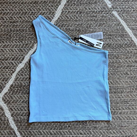 Noisy May Cropped One Shoulder Top Sz Large - Picture 1 of 4